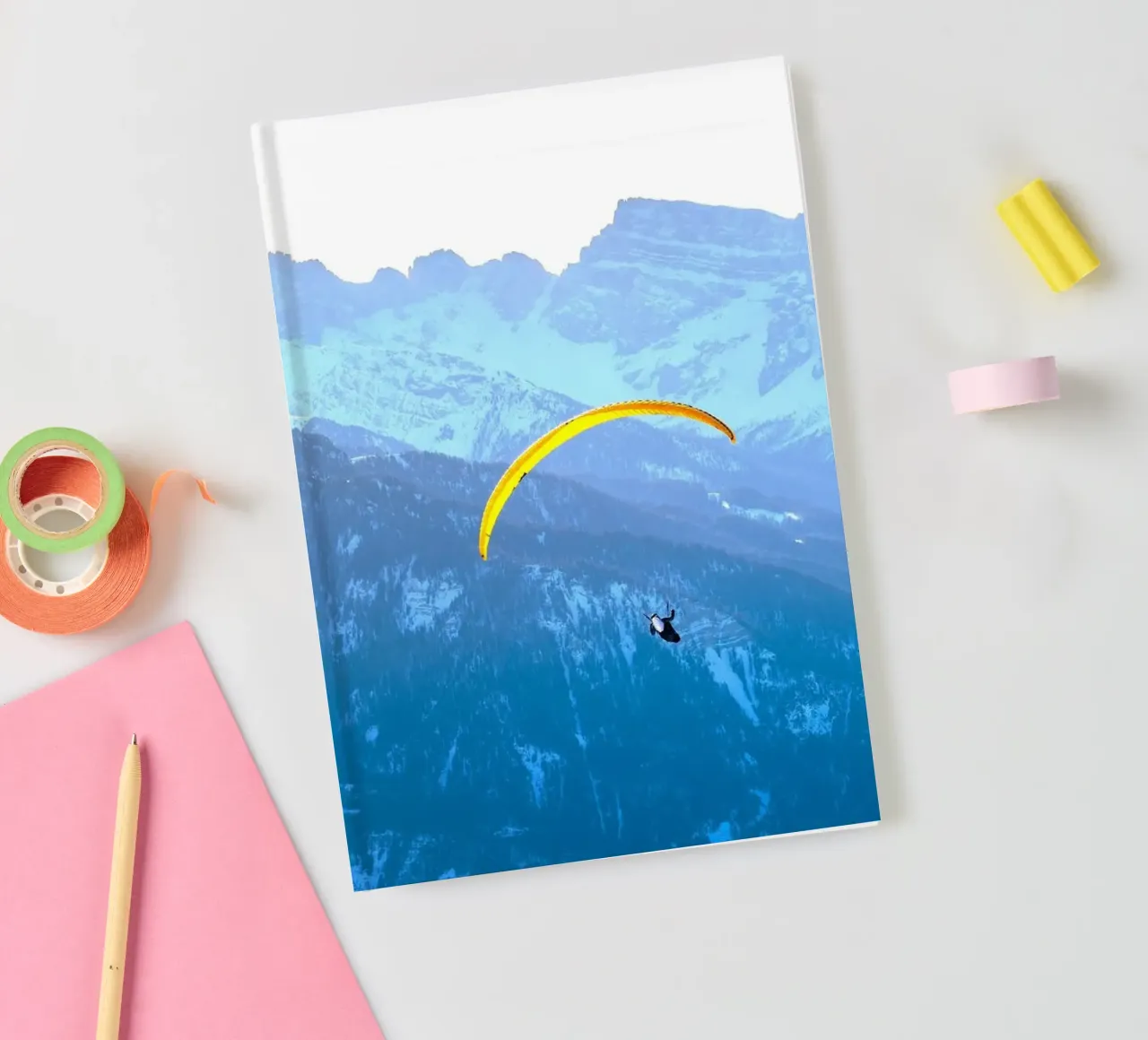 mountains snow notebook by Earthly Visions