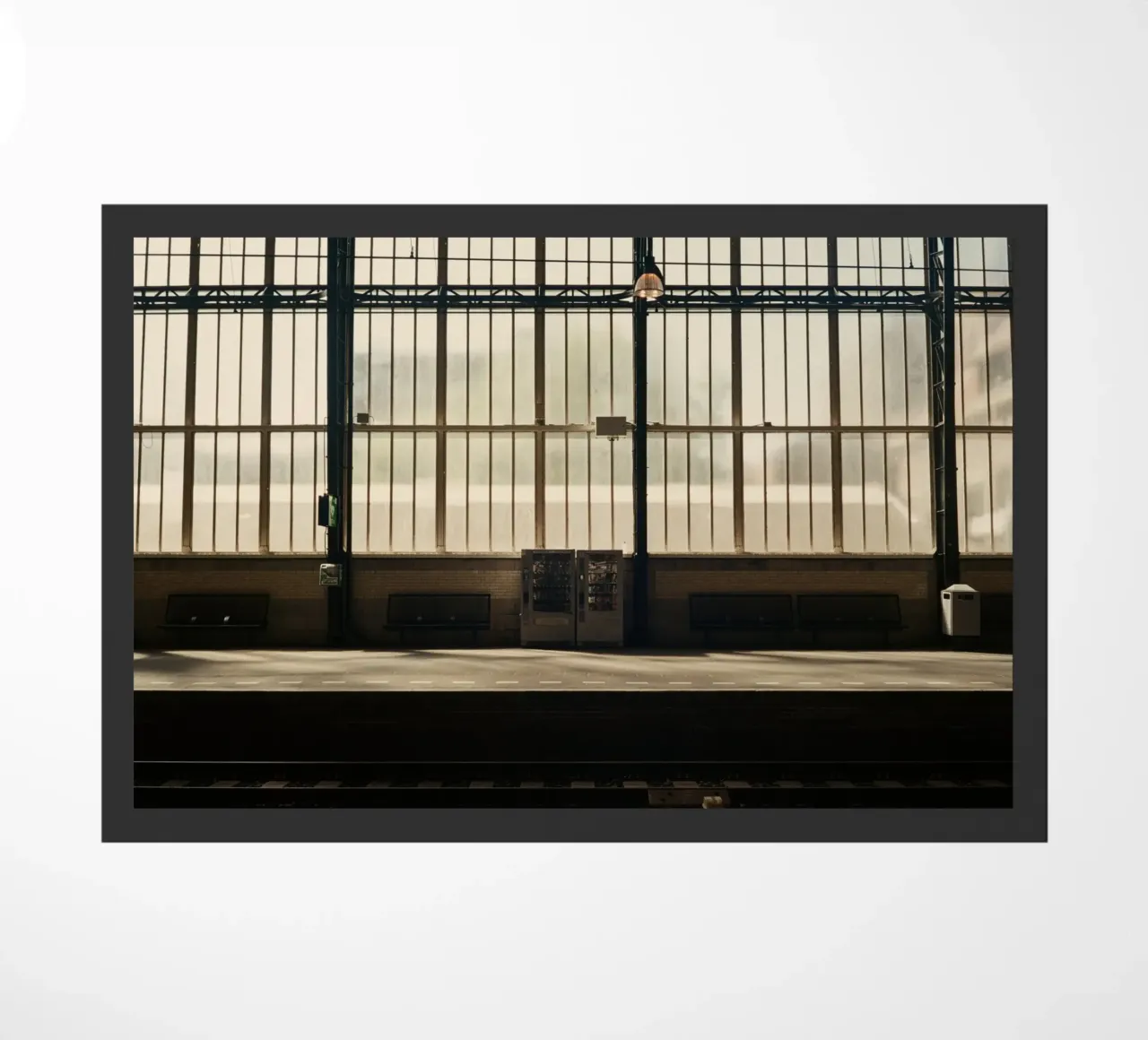 train station vending machine doormat by Earthly Visions