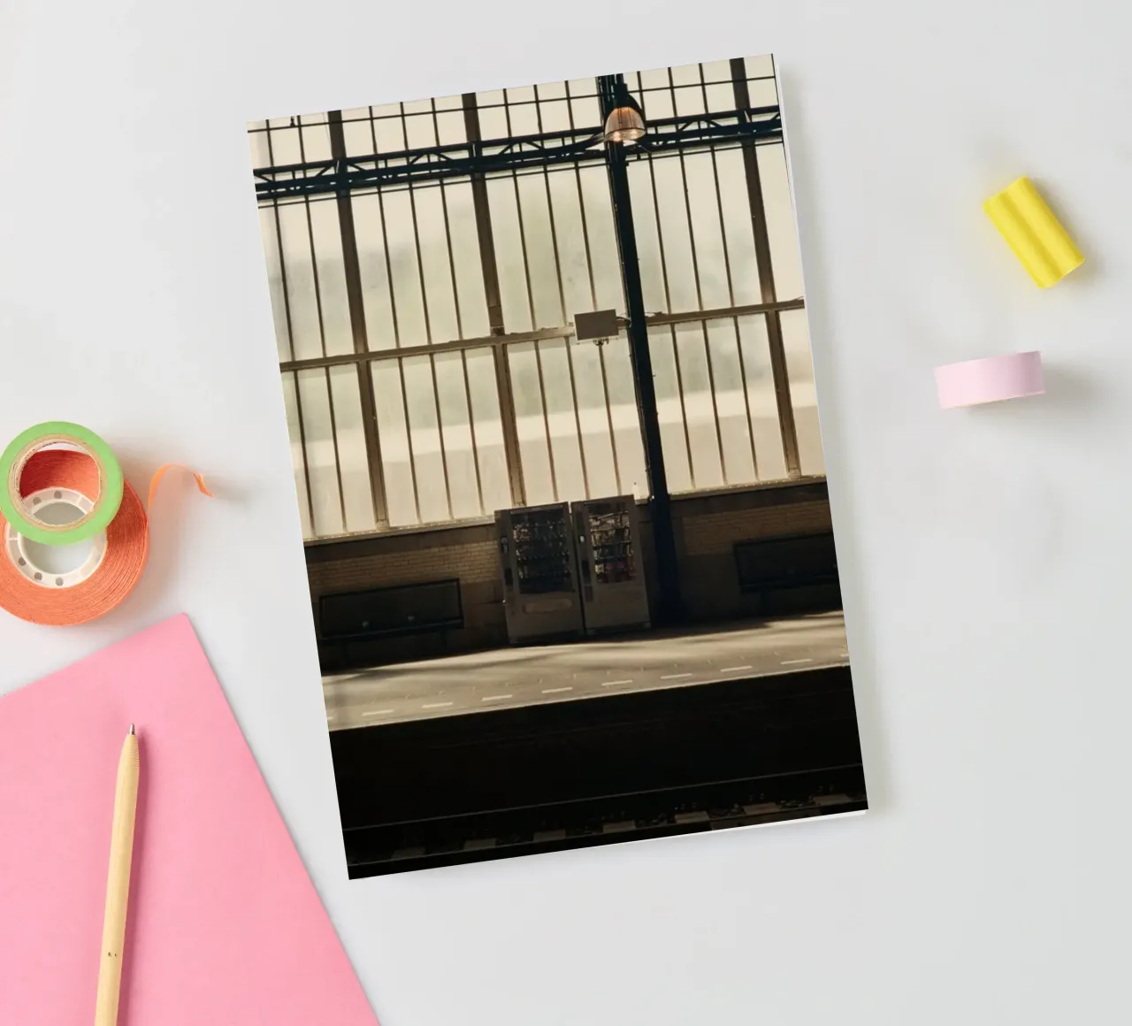 train station vending machine notebook by Earthly Visions