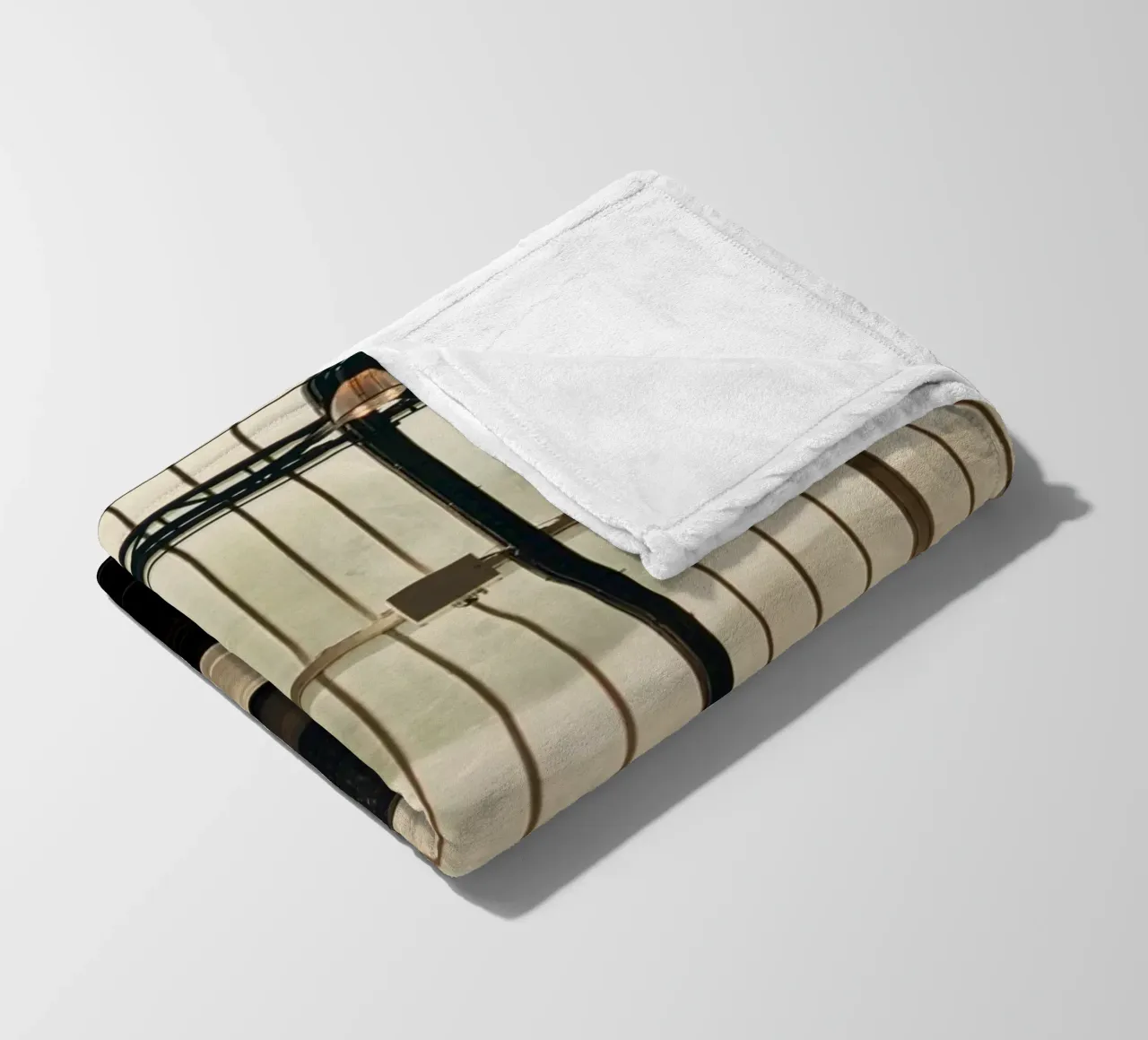 train station vending machine fleece blanket by Earthly Visions