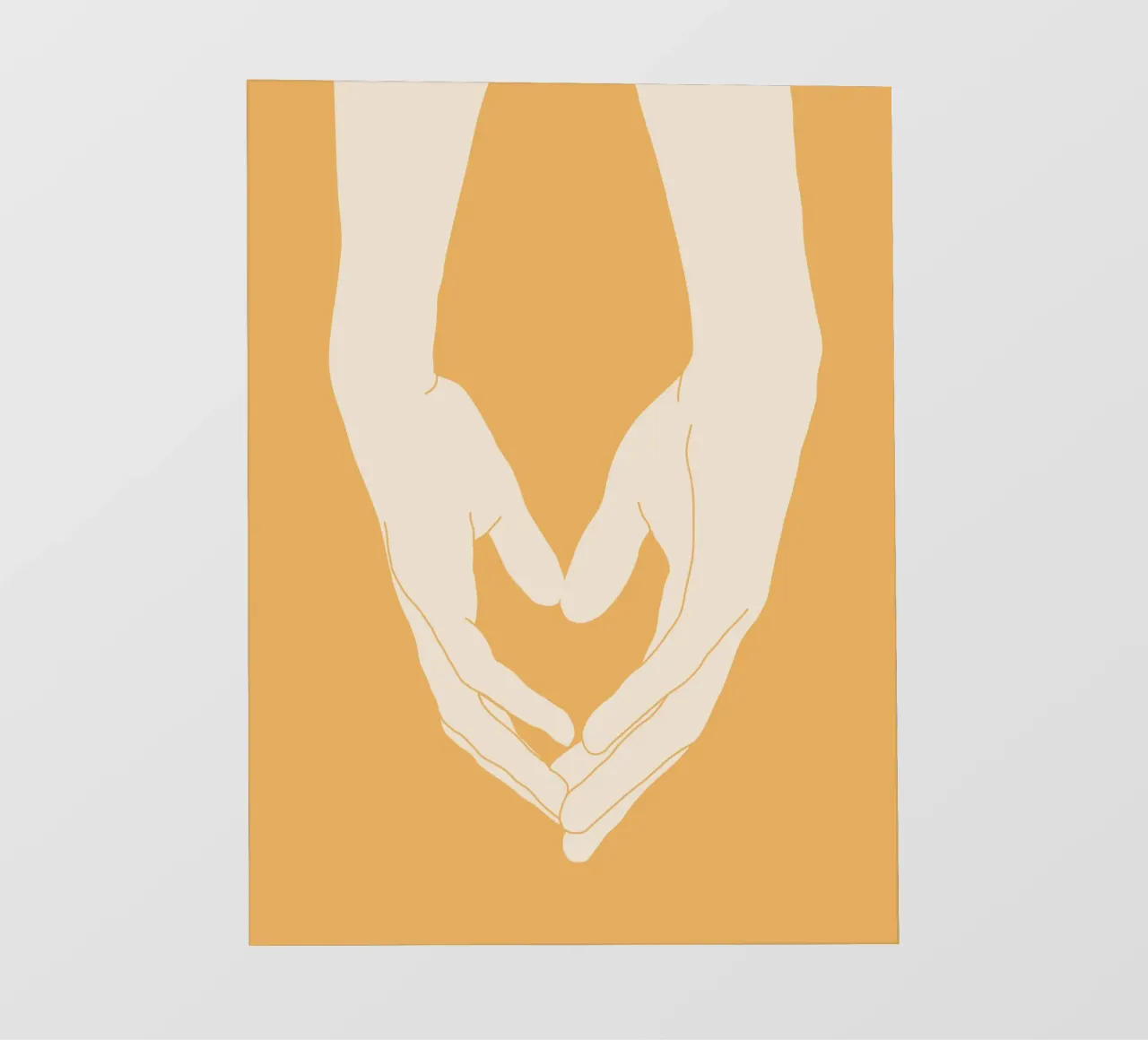 Il cuore nelle mani pellicola backlit da LeaDArt