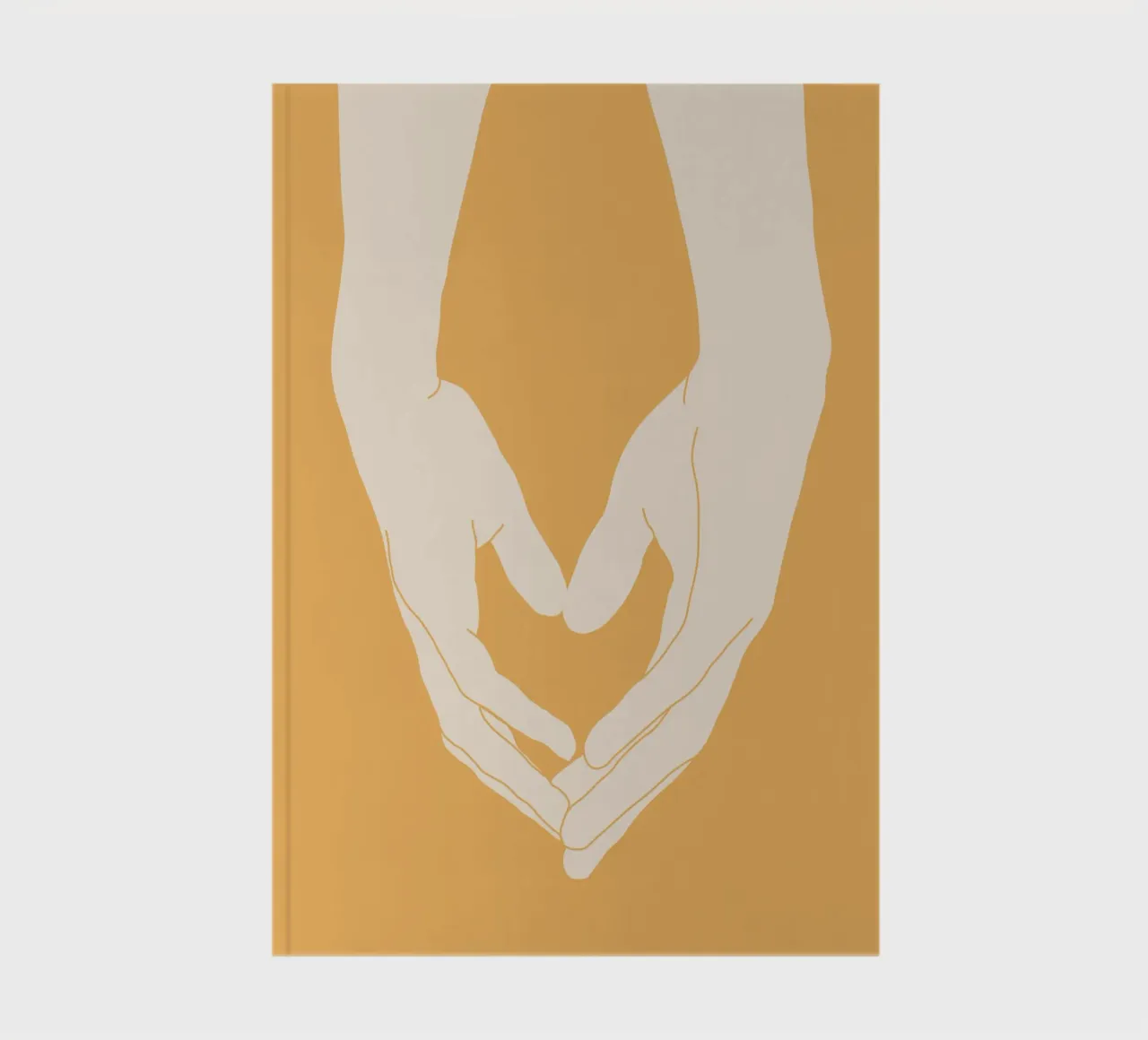 Heart in Hands notebook by LeaDArt