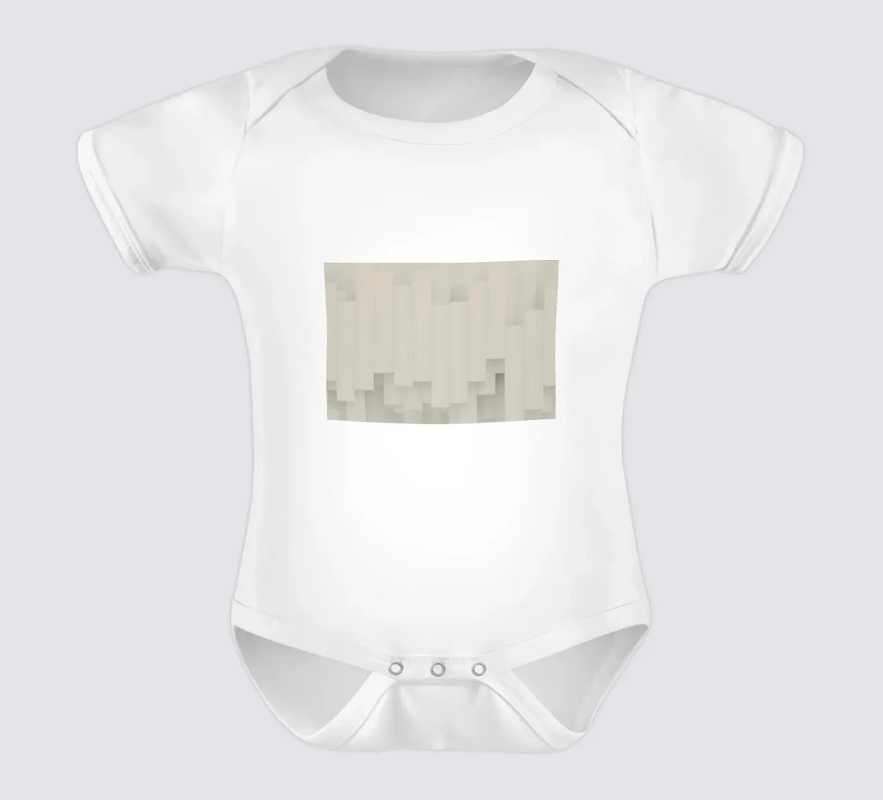 rectangles vertical-arrangement short-sleeve baby romper by Earthly Visions