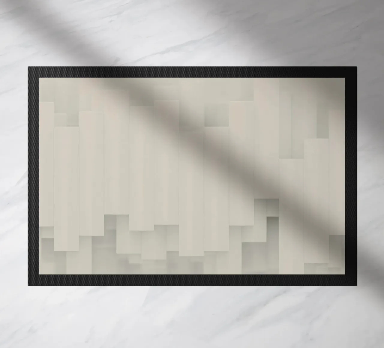 rectangles vertical-arrangement doormat by Earthly Visions