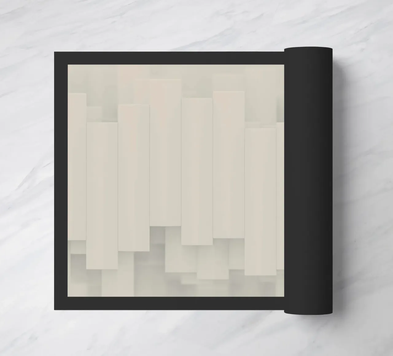 rectangles vertical-arrangement doormat by Earthly Visions