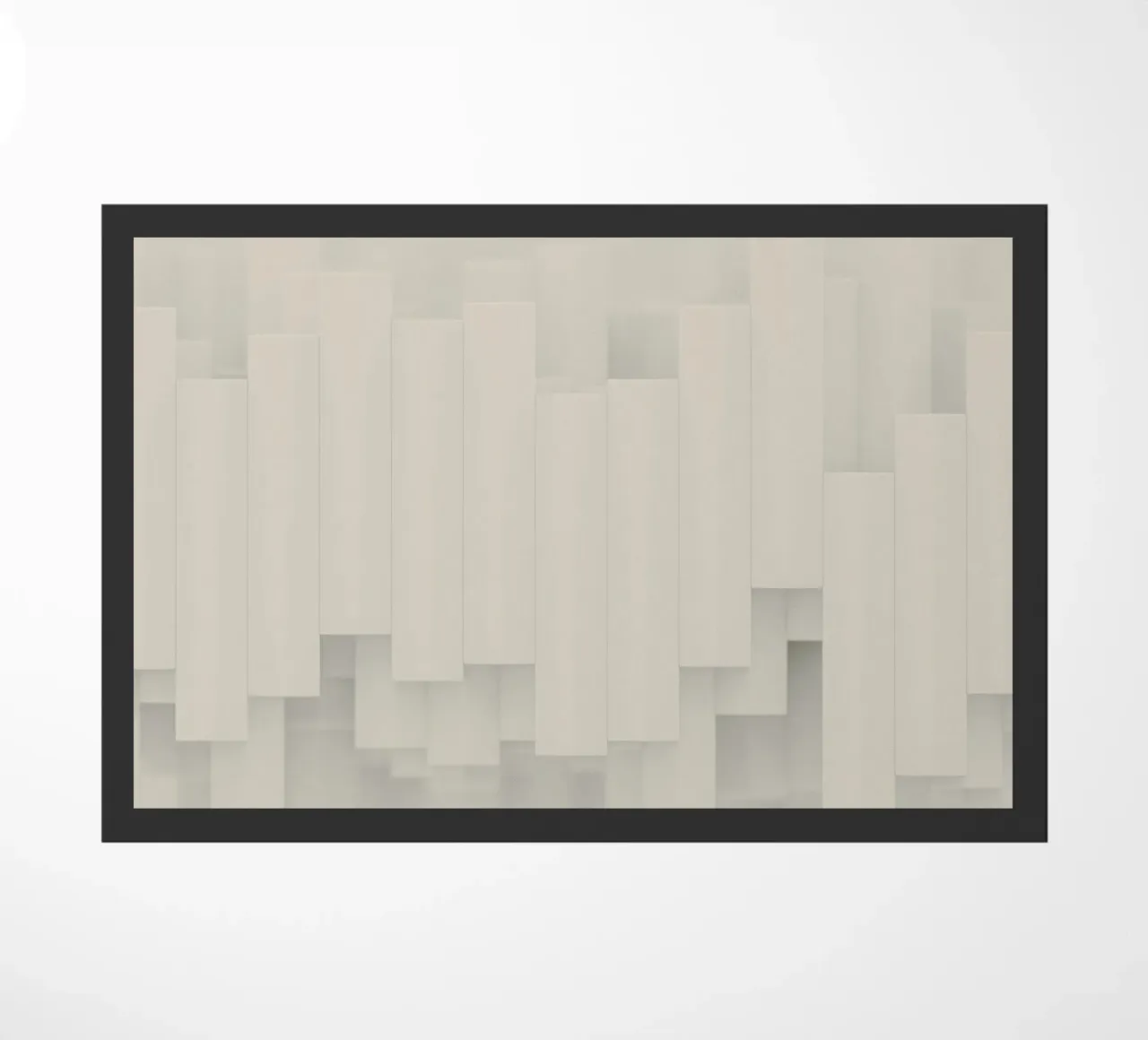 rectangles vertical-arrangement doormat by Earthly Visions