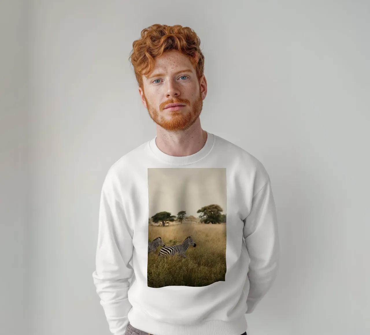 zebre nella savana felpa da Earthly Visions
