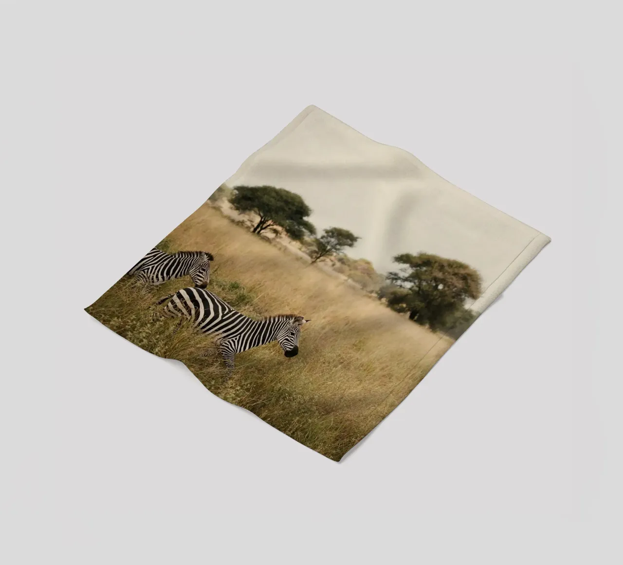 Zebras in der Savanne Fleecedecke von Earthly Visions