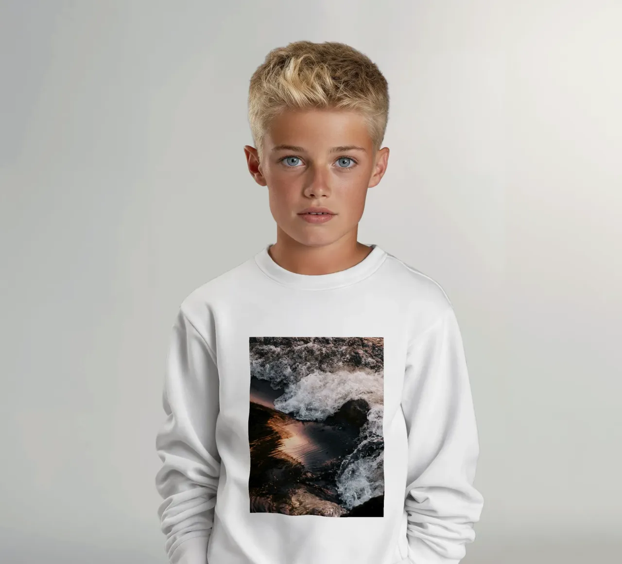 watergolven kinder sweatshirt van Earthly Visions