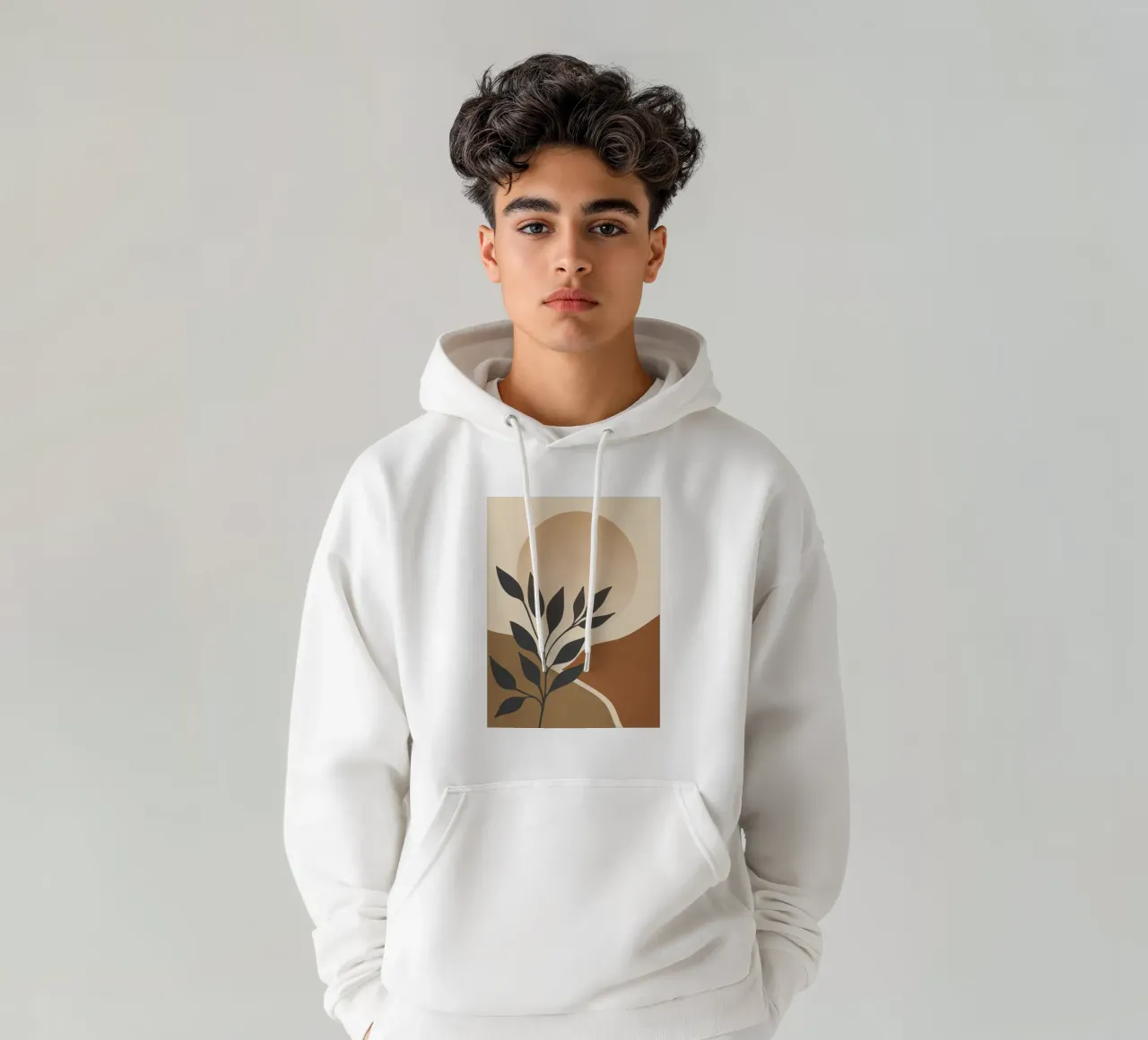 Sole botanico felpa con cappuccio da LeaDArt