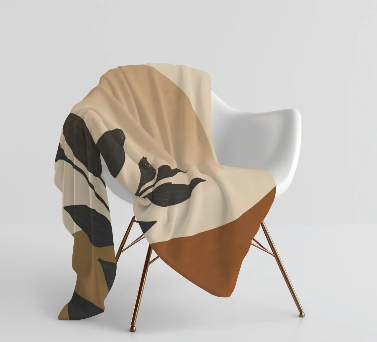 Sole botanico coperta in pile da LeaDArt