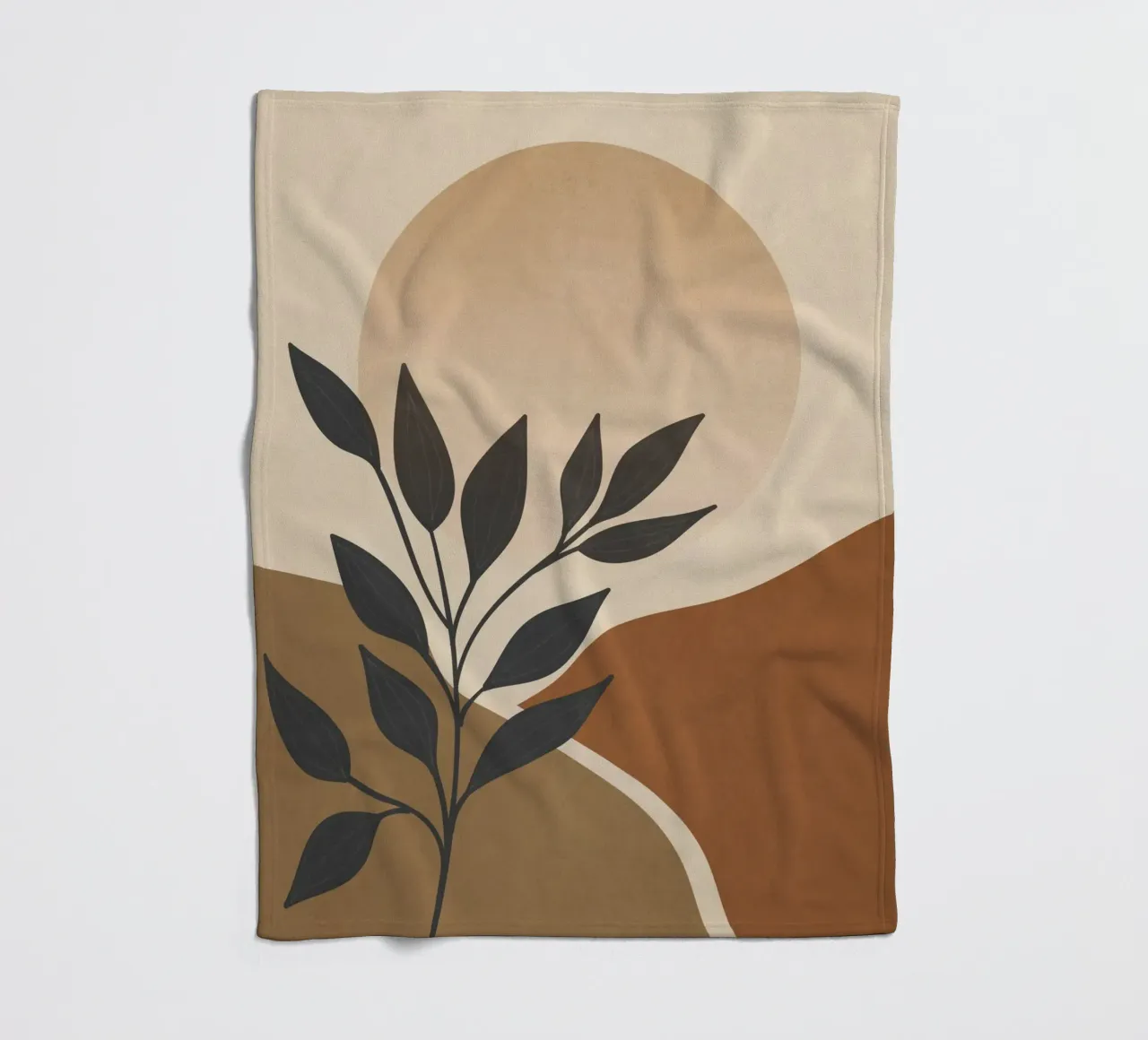 Sole botanico coperta in pile da LeaDArt