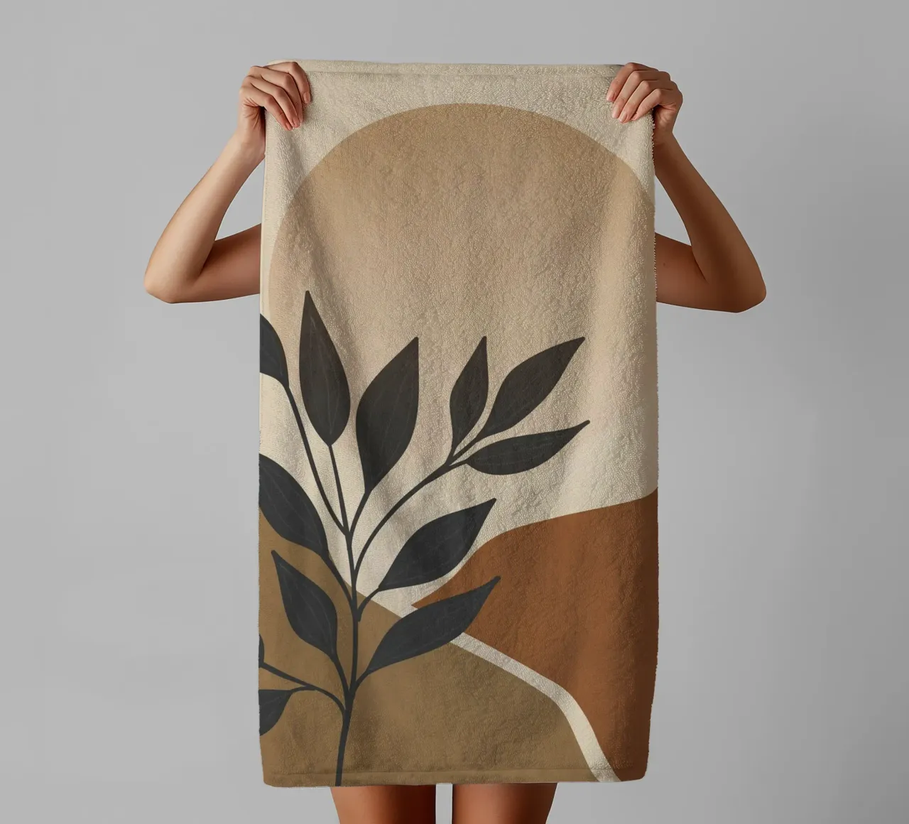 Sole botanico asciugamano da bagno da LeaDArt