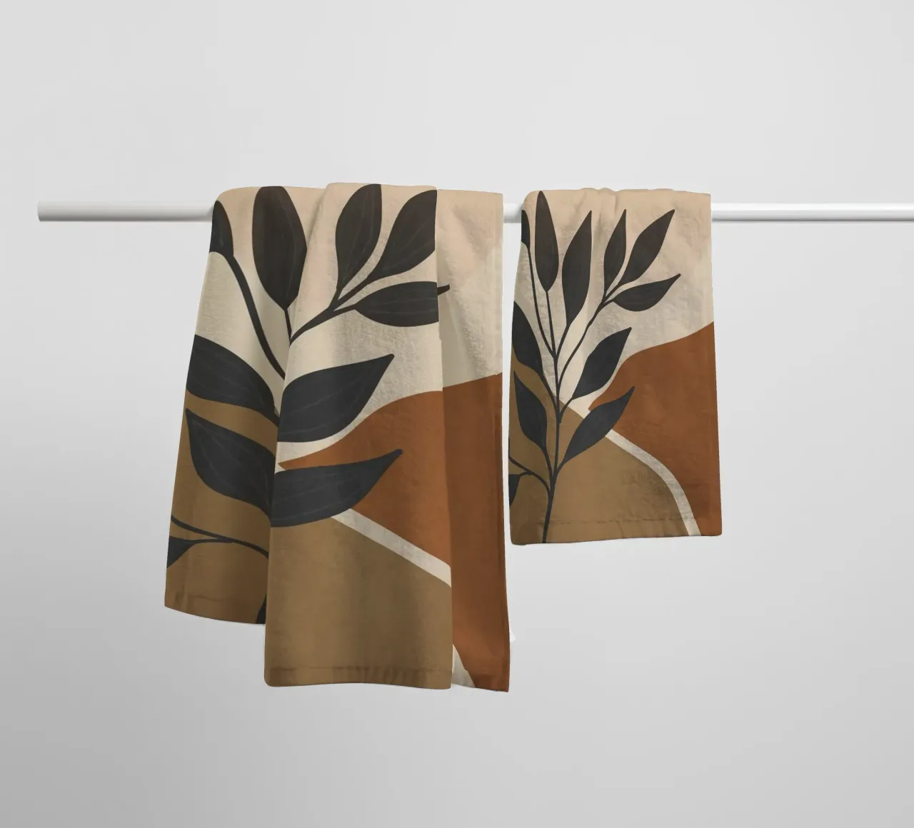 Sole botanico asciugamano da bagno da LeaDArt