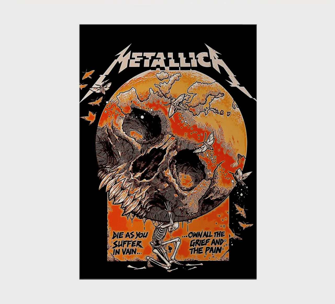 heavy metal metallichead art Notizbuch von music soul