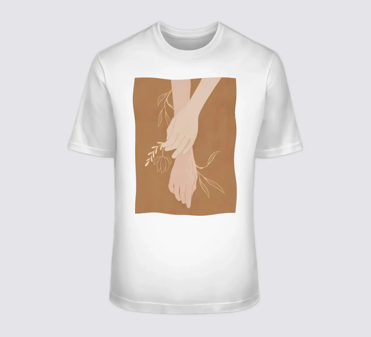 Mano in fiore t-shirt da LeaDArt