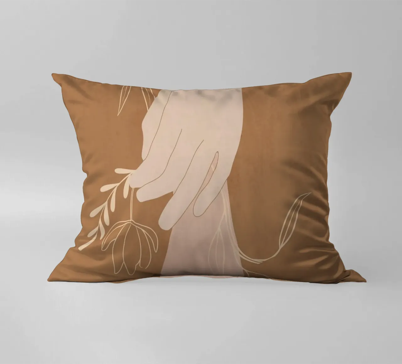 Mano in fiore cuscino da LeaDArt