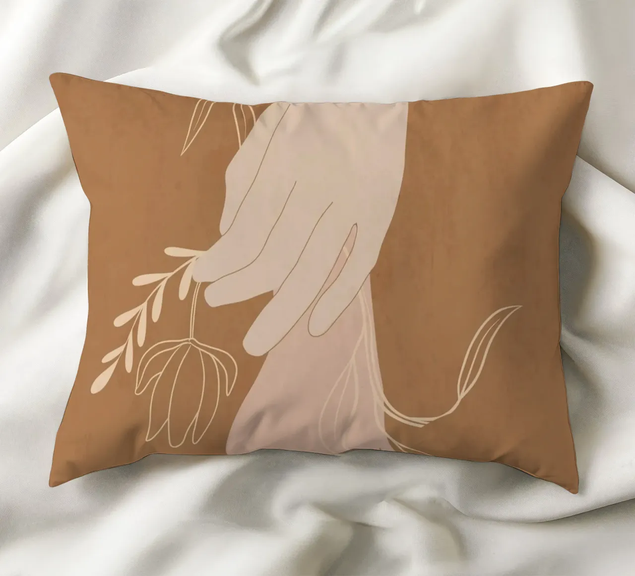 Mano in fiore cuscino da LeaDArt