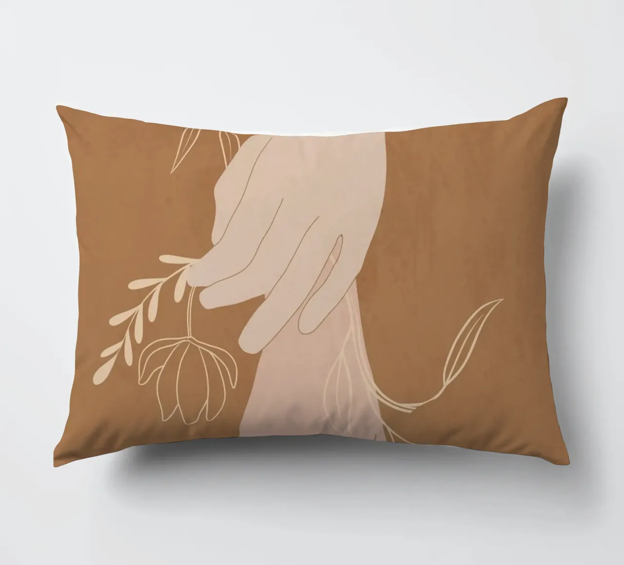 Mano in fiore cuscino da LeaDArt