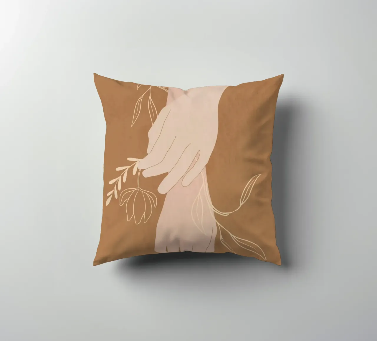 Mano in fiore cuscino da LeaDArt