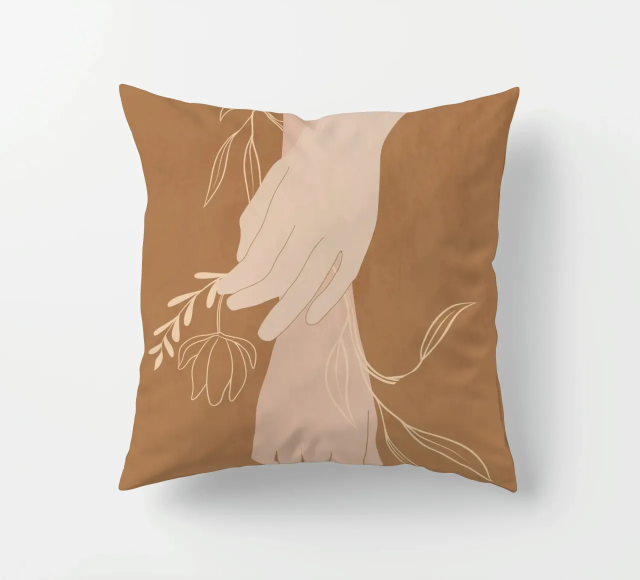 Mano in fiore cuscino da LeaDArt