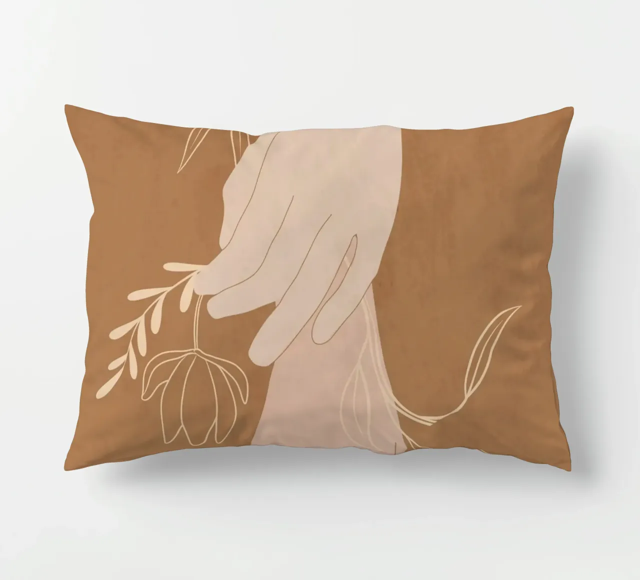 Mano in fiore cuscino da LeaDArt