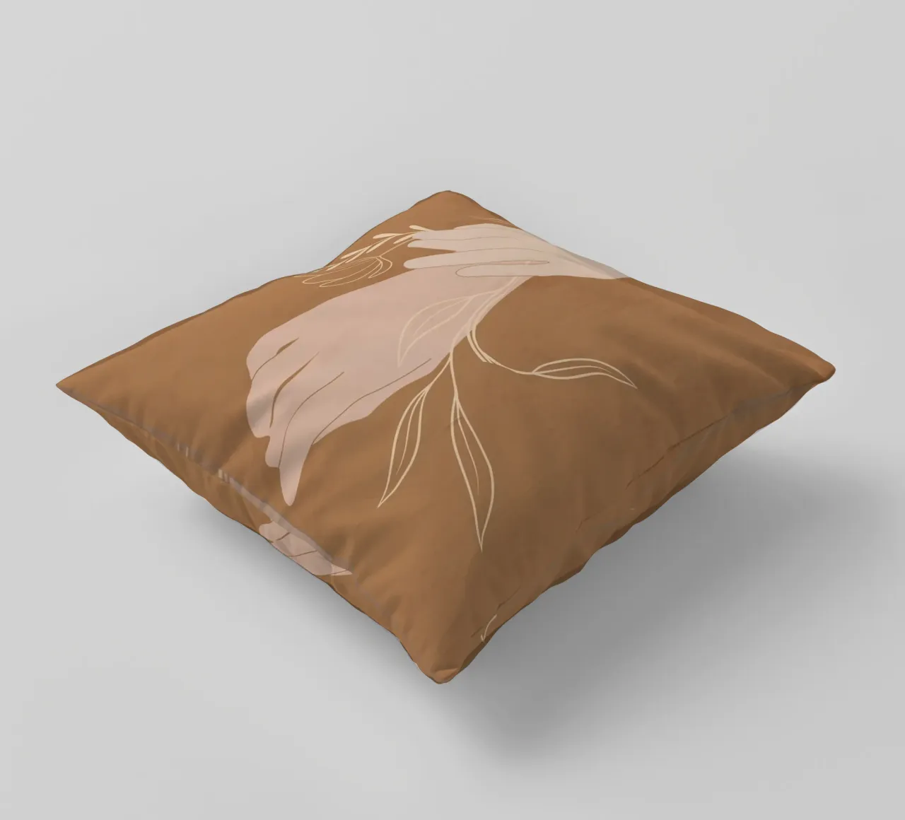 Mano in fiore cuscino da LeaDArt