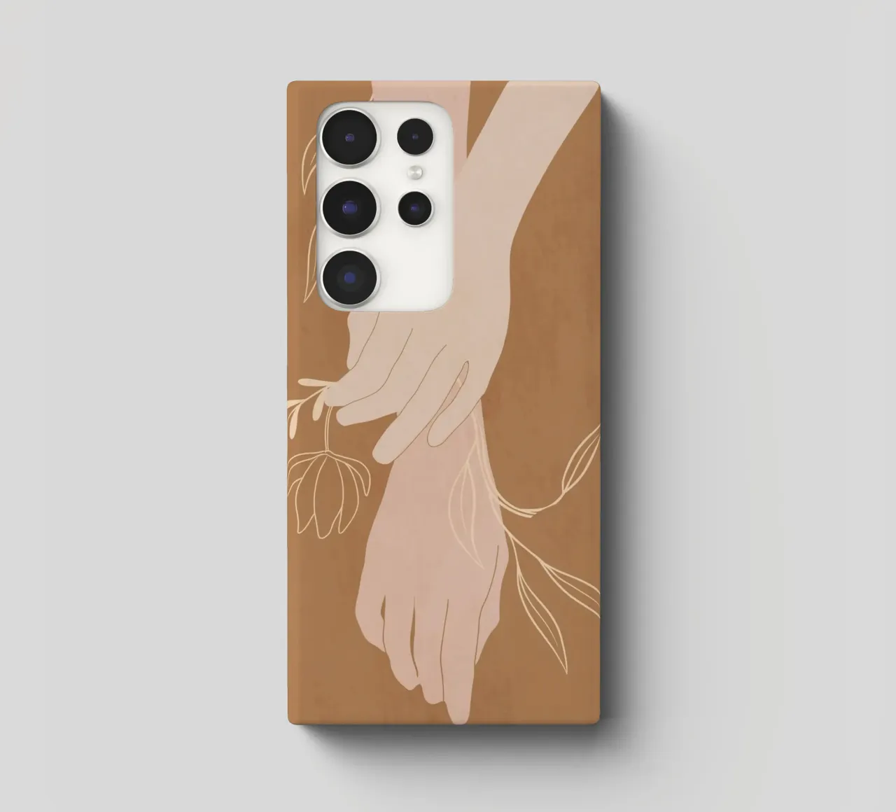 Mano in fiore cover samsung da LeaDArt