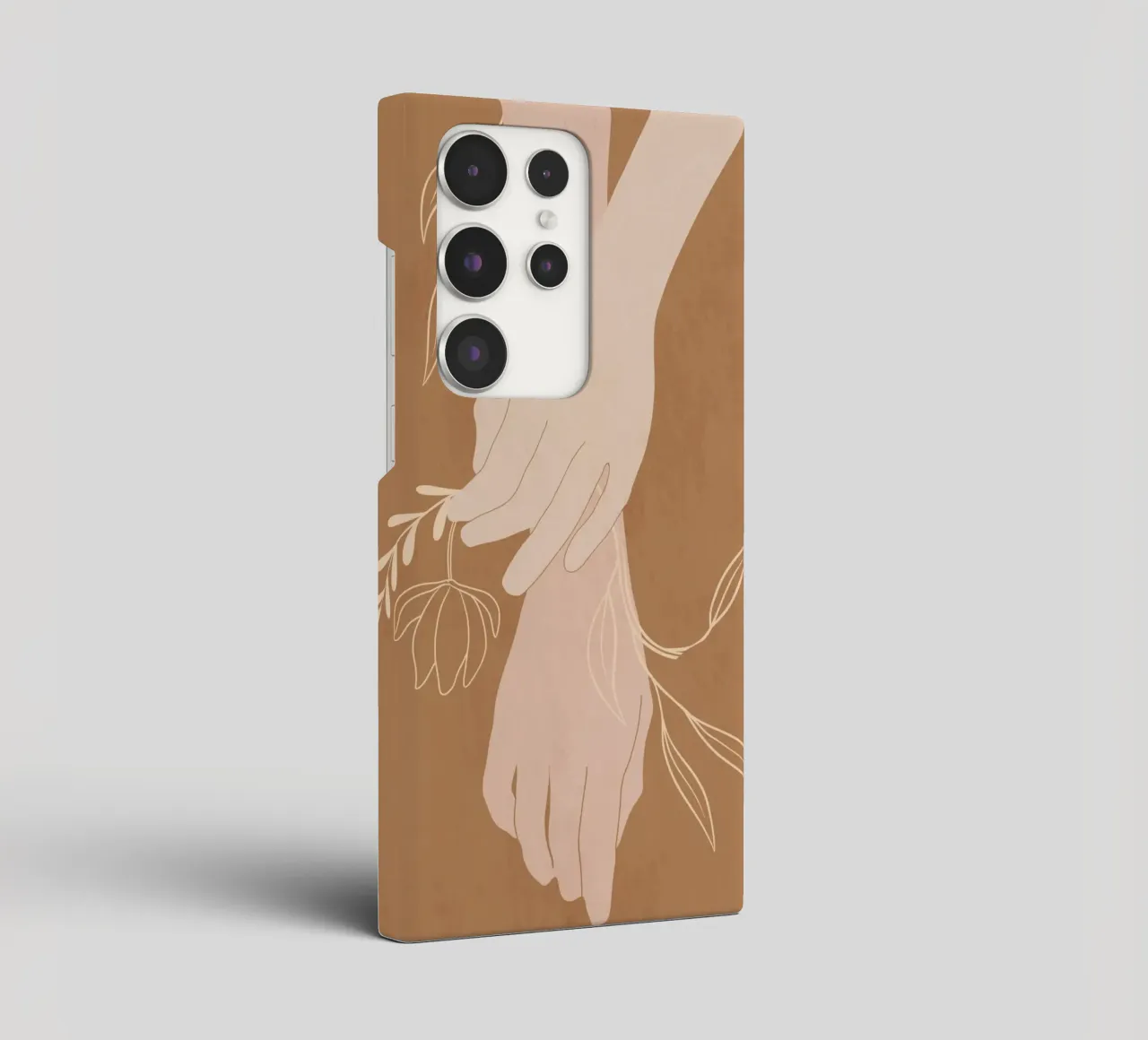 Mano in fiore cover samsung da LeaDArt