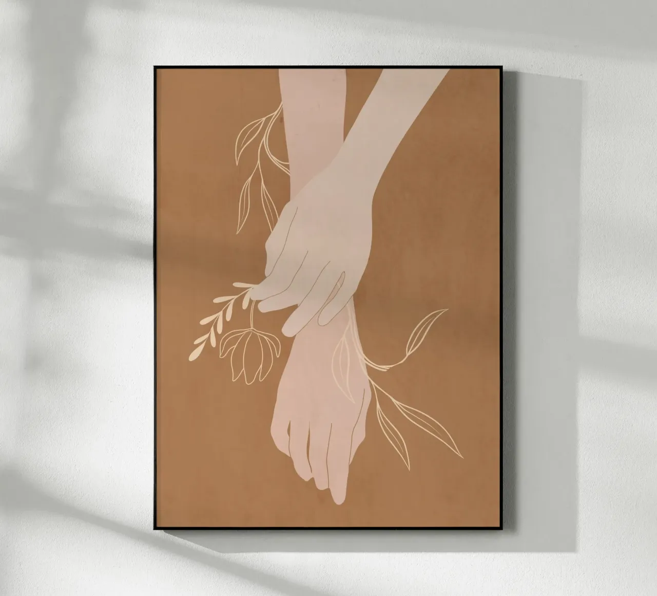 Mano in fiore plexiglass da LeaDArt