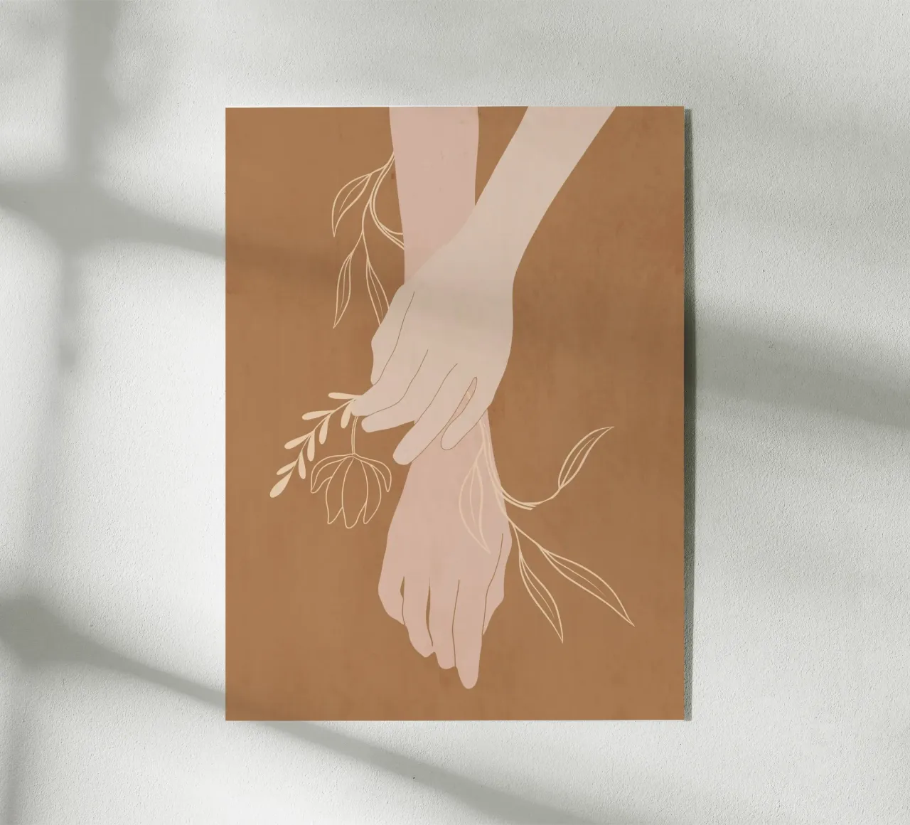 Mano in fiore plexiglass da LeaDArt