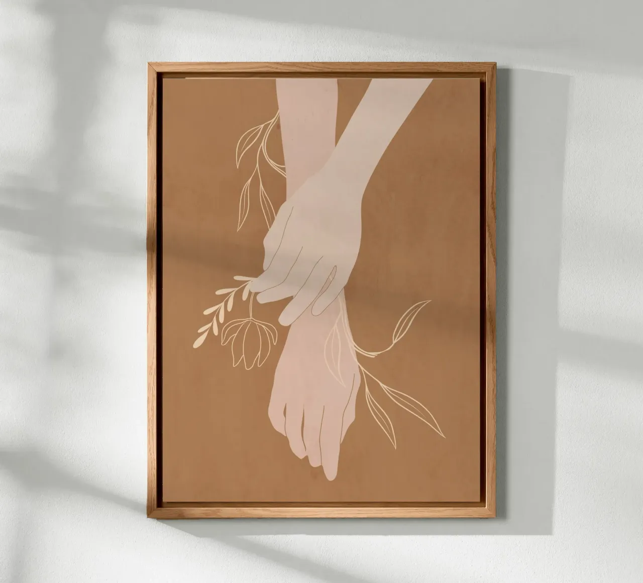 Mano in fiore alluminio dibond da LeaDArt