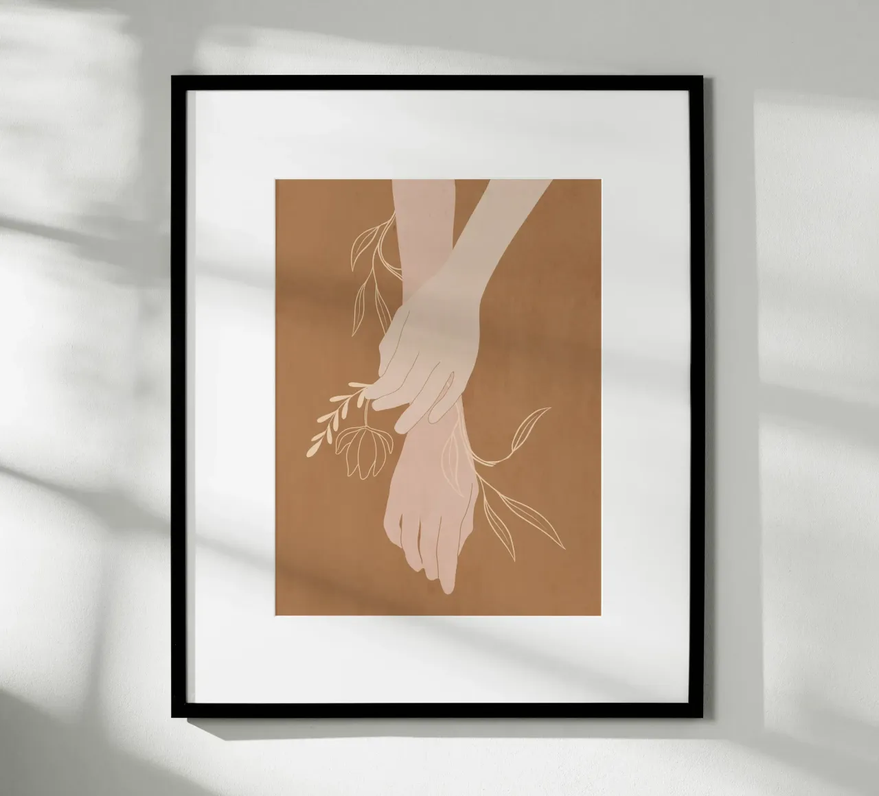 Mano in fiore carta hahnemühle da LeaDArt