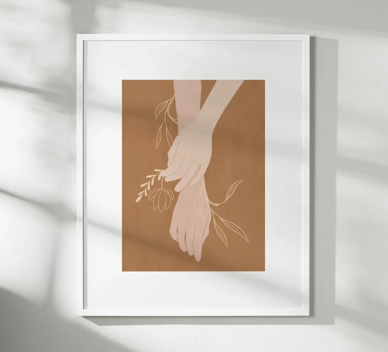 Mano in fiore carta hahnemühle da LeaDArt