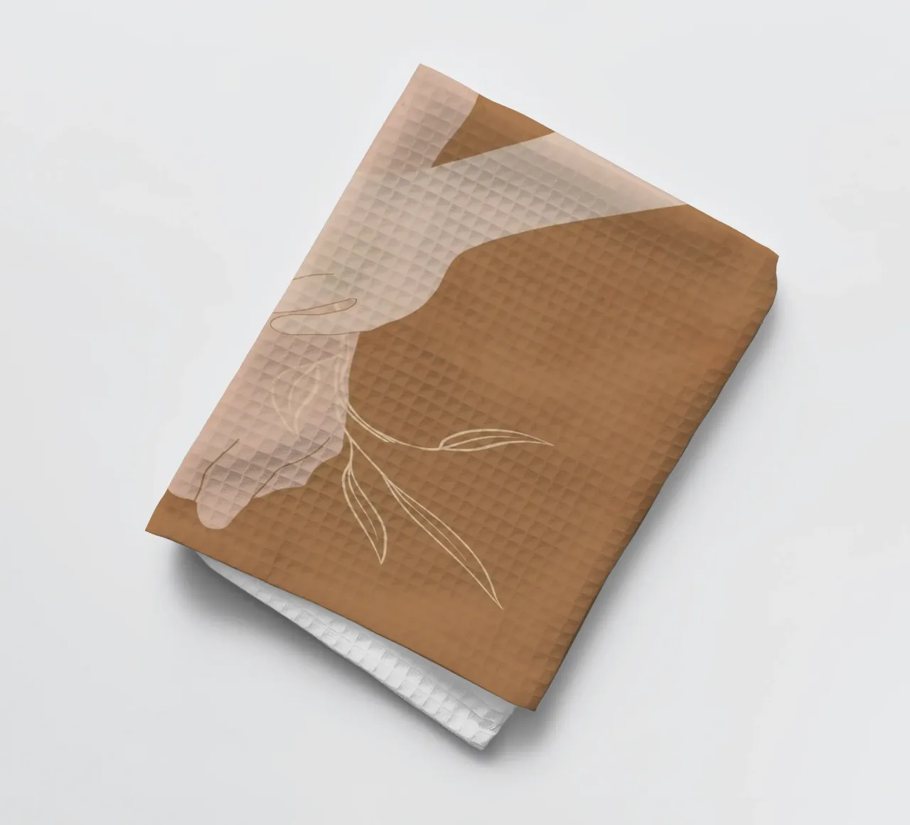 Mano in fiore canovaccio da cucina da LeaDArt