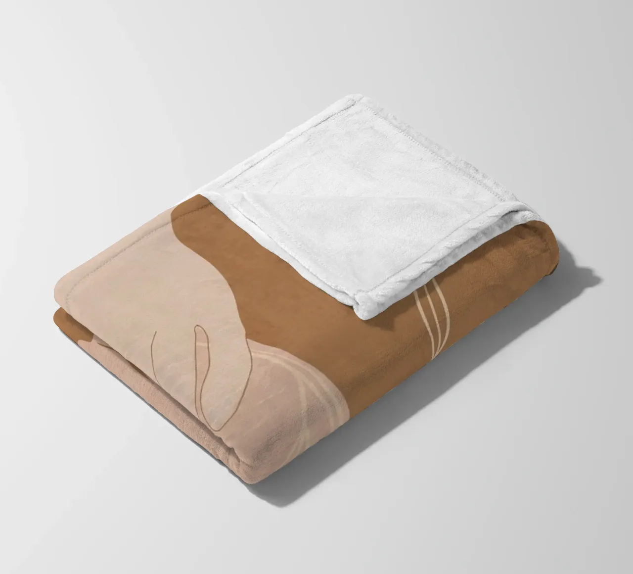 Mano in fiore coperta in pile da LeaDArt