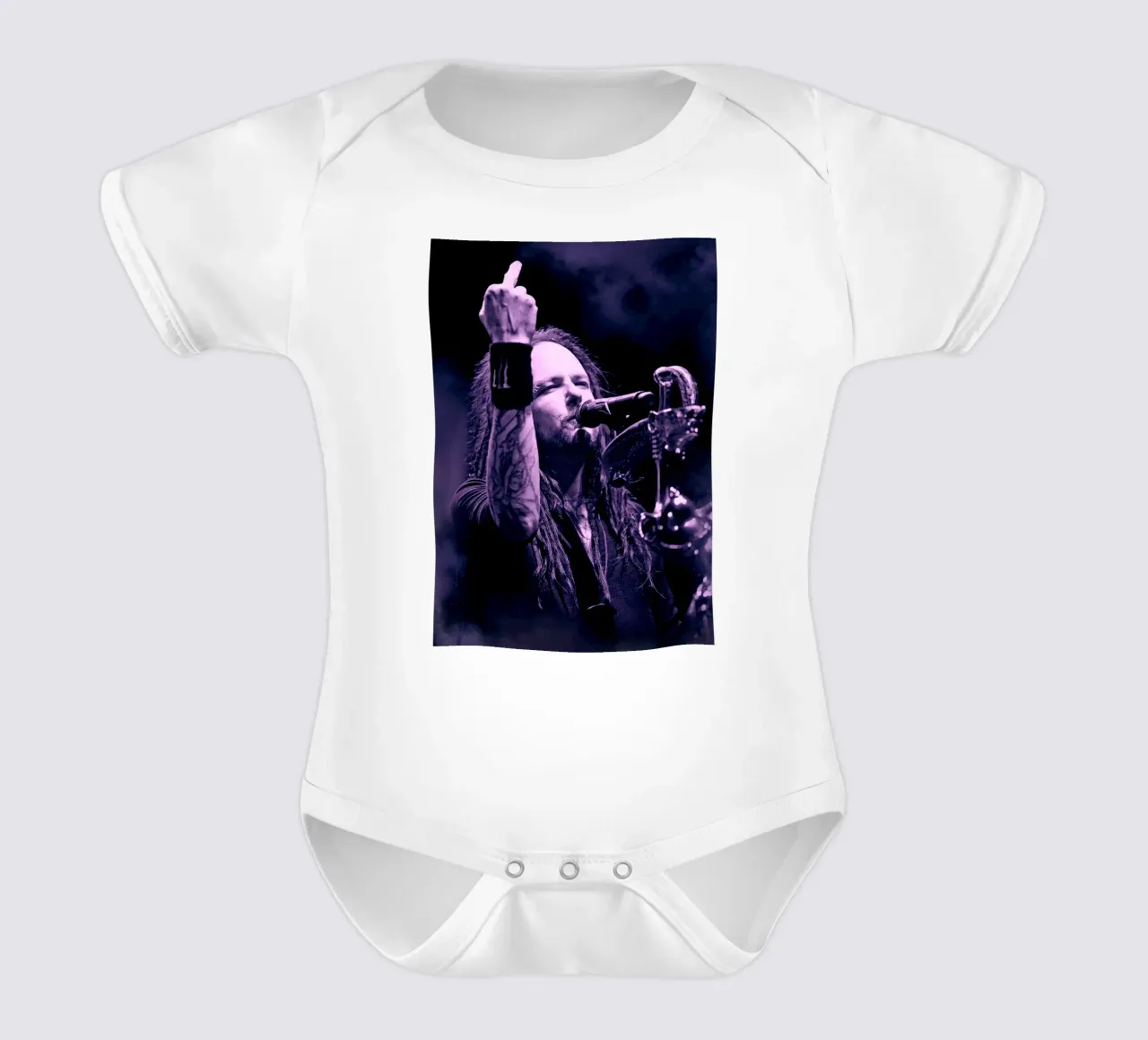 Jonathan Davis - Korn body neonato maniche corte da Lembayung art