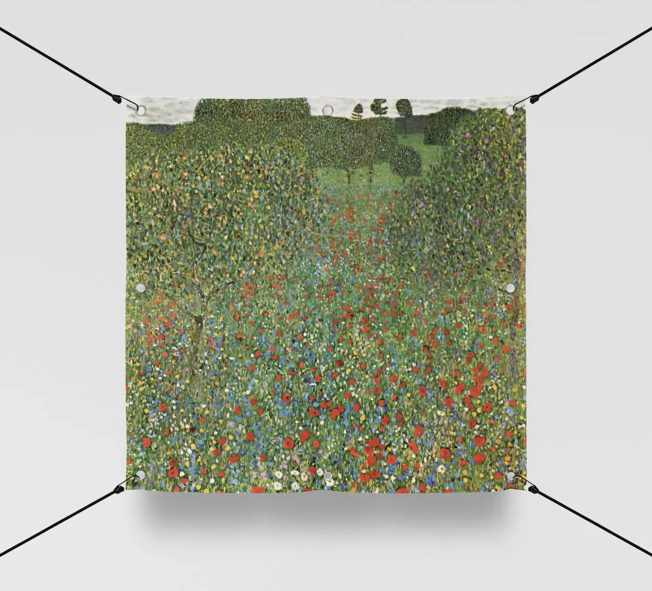 Campo di papaveri (1907) di Gustav Klimt telo in pvc da Art History