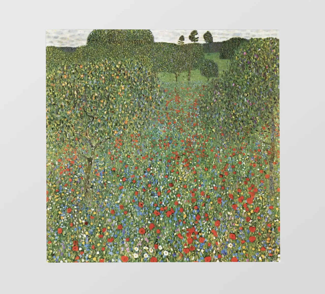 Campo di papaveri (1907) di Gustav Klimt telo in pvc da Art History