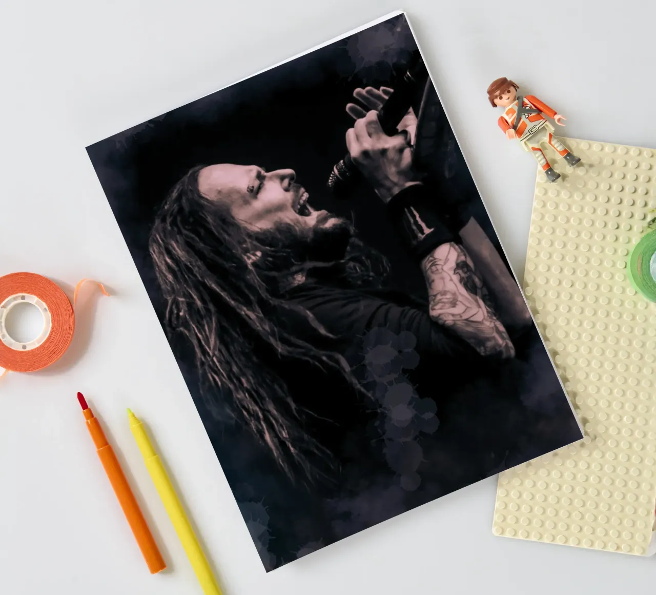 Jonathan Davis iconic style carnet de notes de Lembayung art