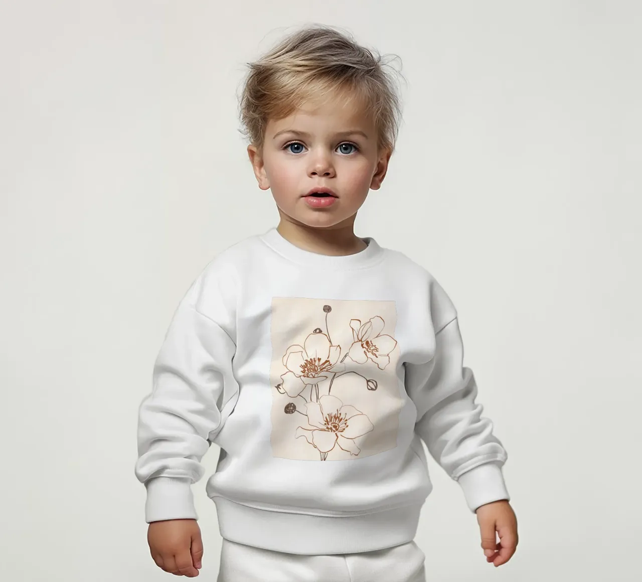 Line Bloom baby sweatshirt by LeaDArt