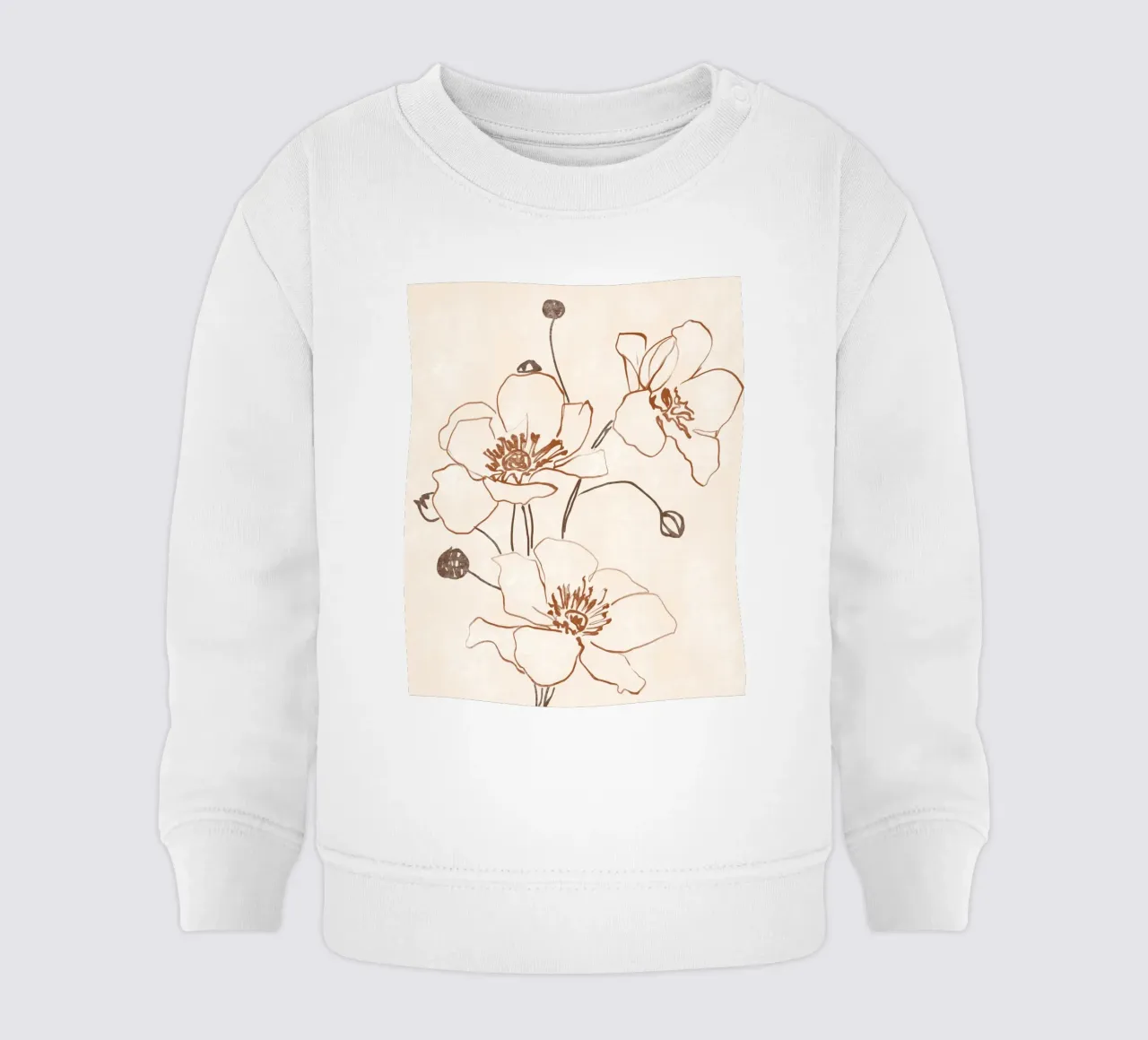 Line Bloom baby sweatshirt by LeaDArt