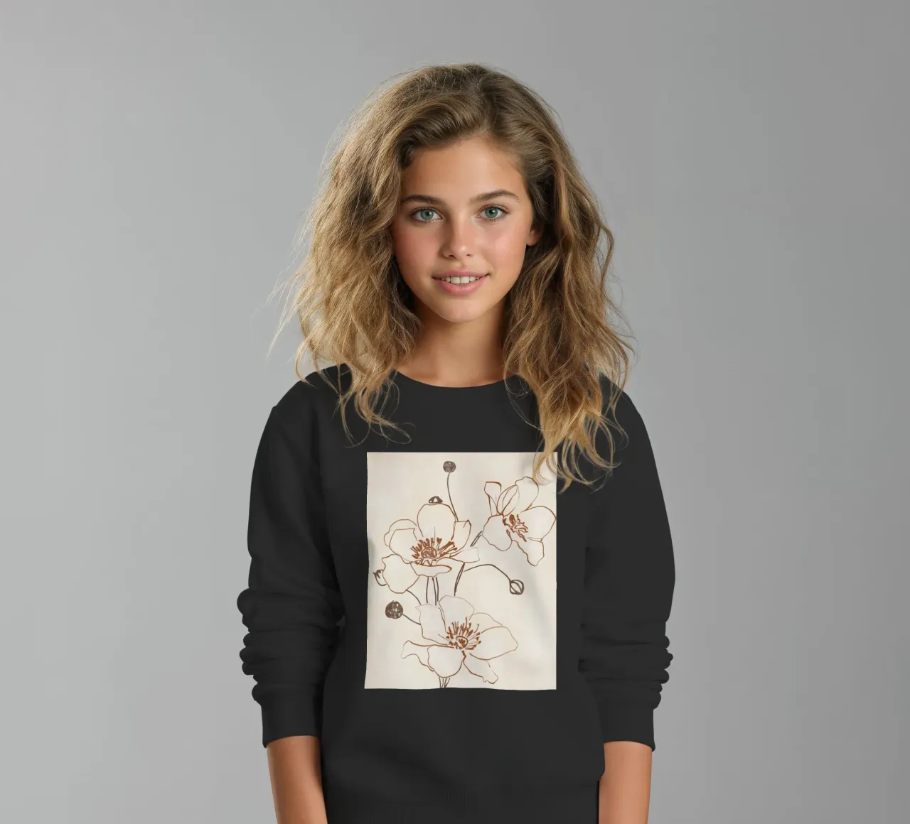 Linea Bloom felpa bambino da LeaDArt