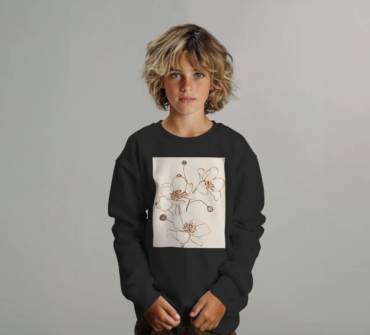 Linea Bloom felpa bambino da LeaDArt