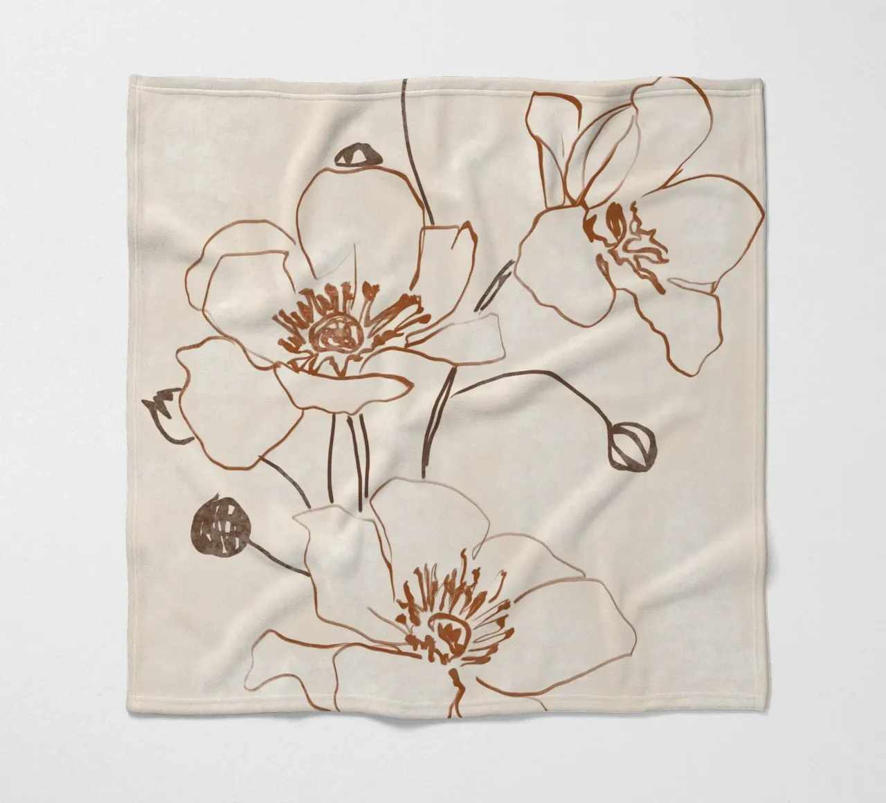 Linea Bloom coperta in pile da LeaDArt