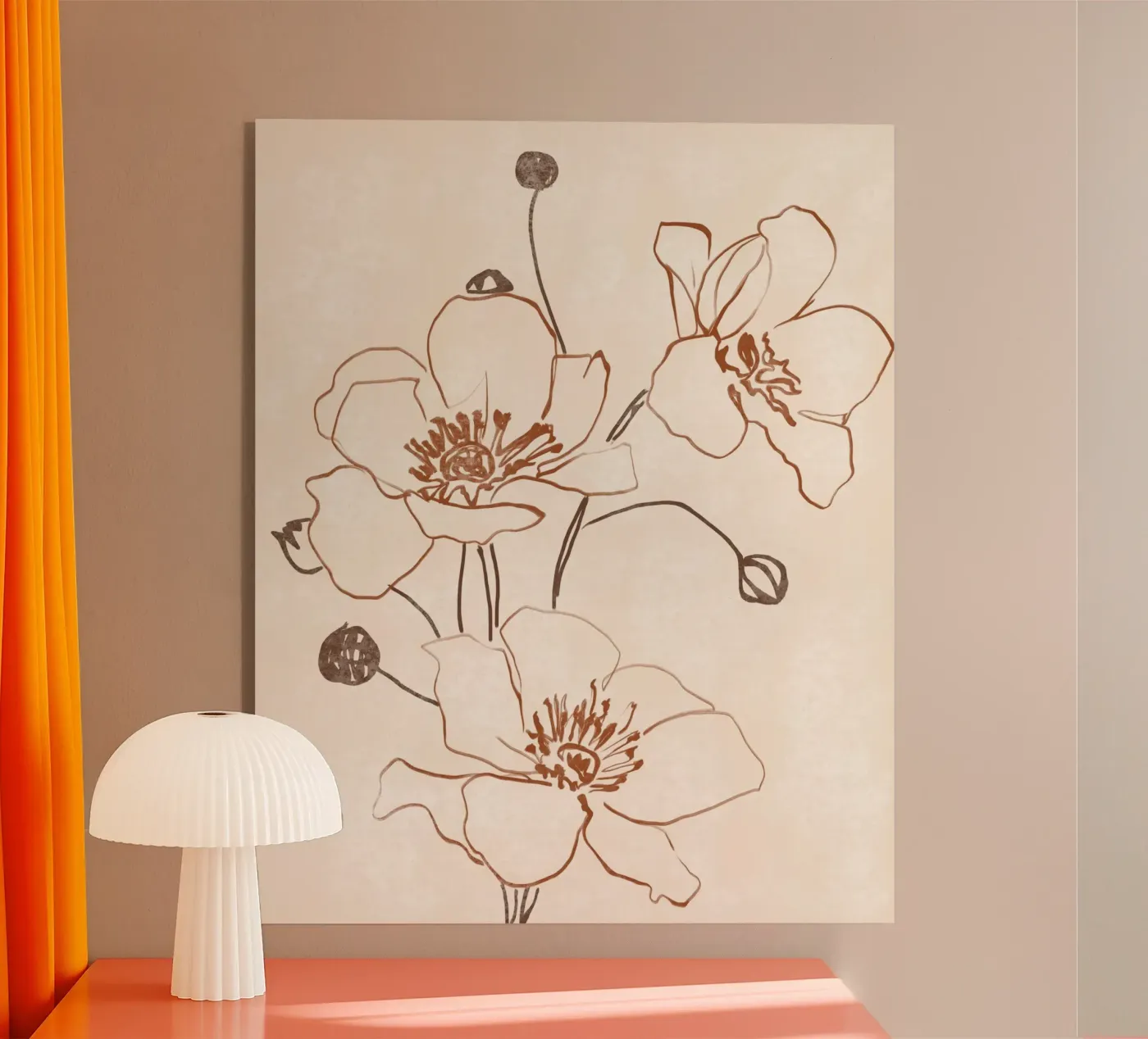 Line Bloom acrylic glass by LeaDArt