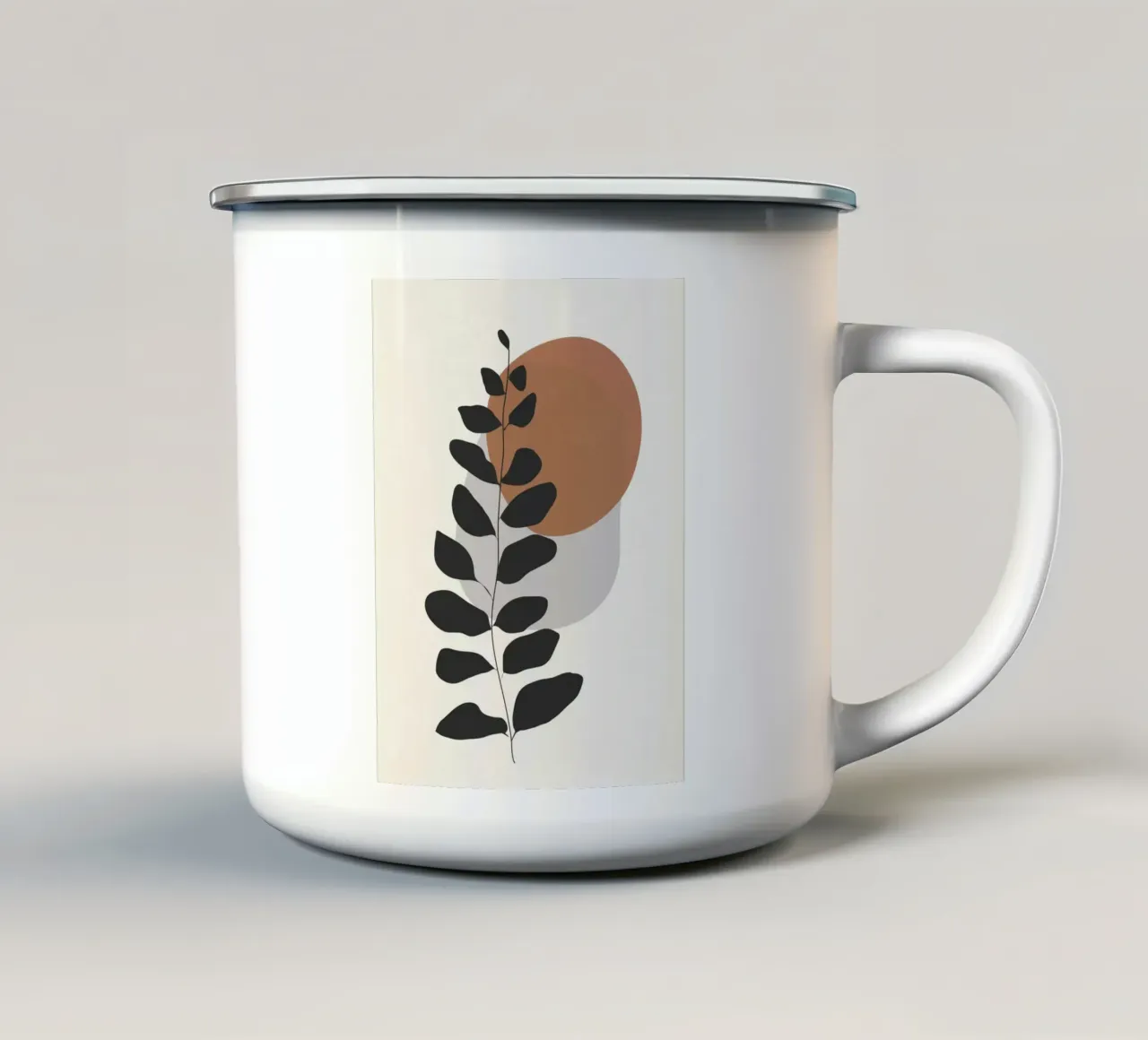 Stelo astratto tazza in smalto da LeaDArt