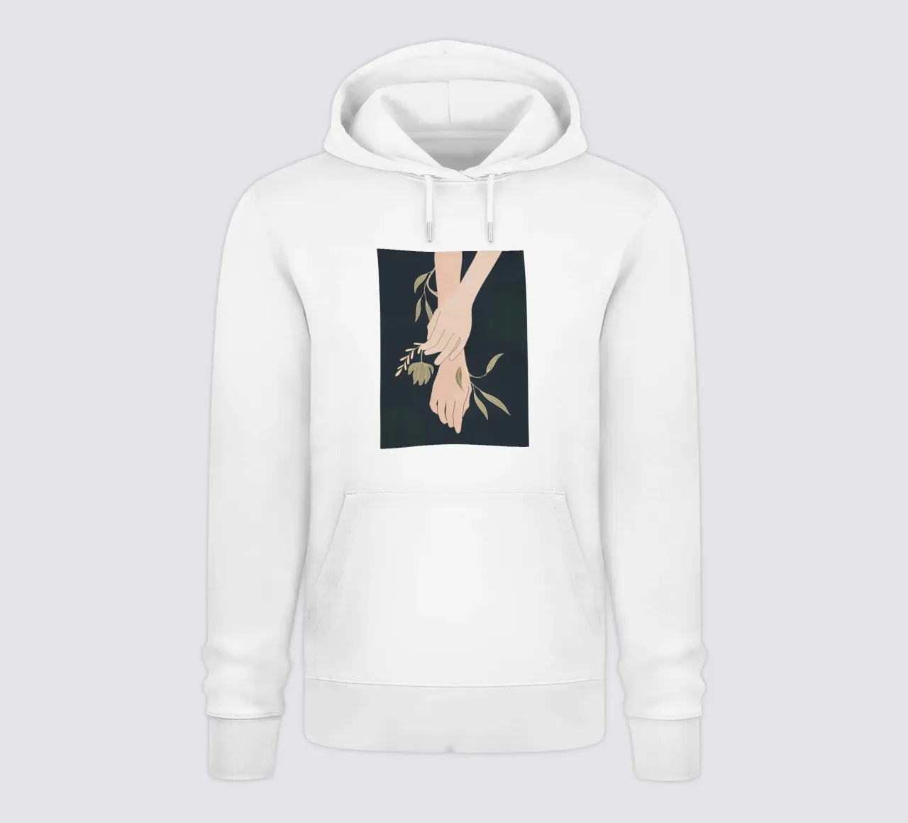 Mano in fiore 2 felpa con cappuccio da LeaDArt