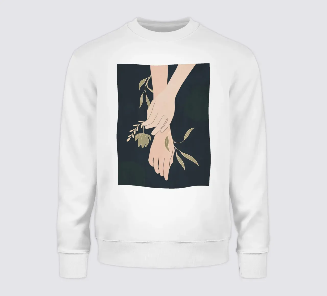 Mano in fiore 2 felpa da LeaDArt