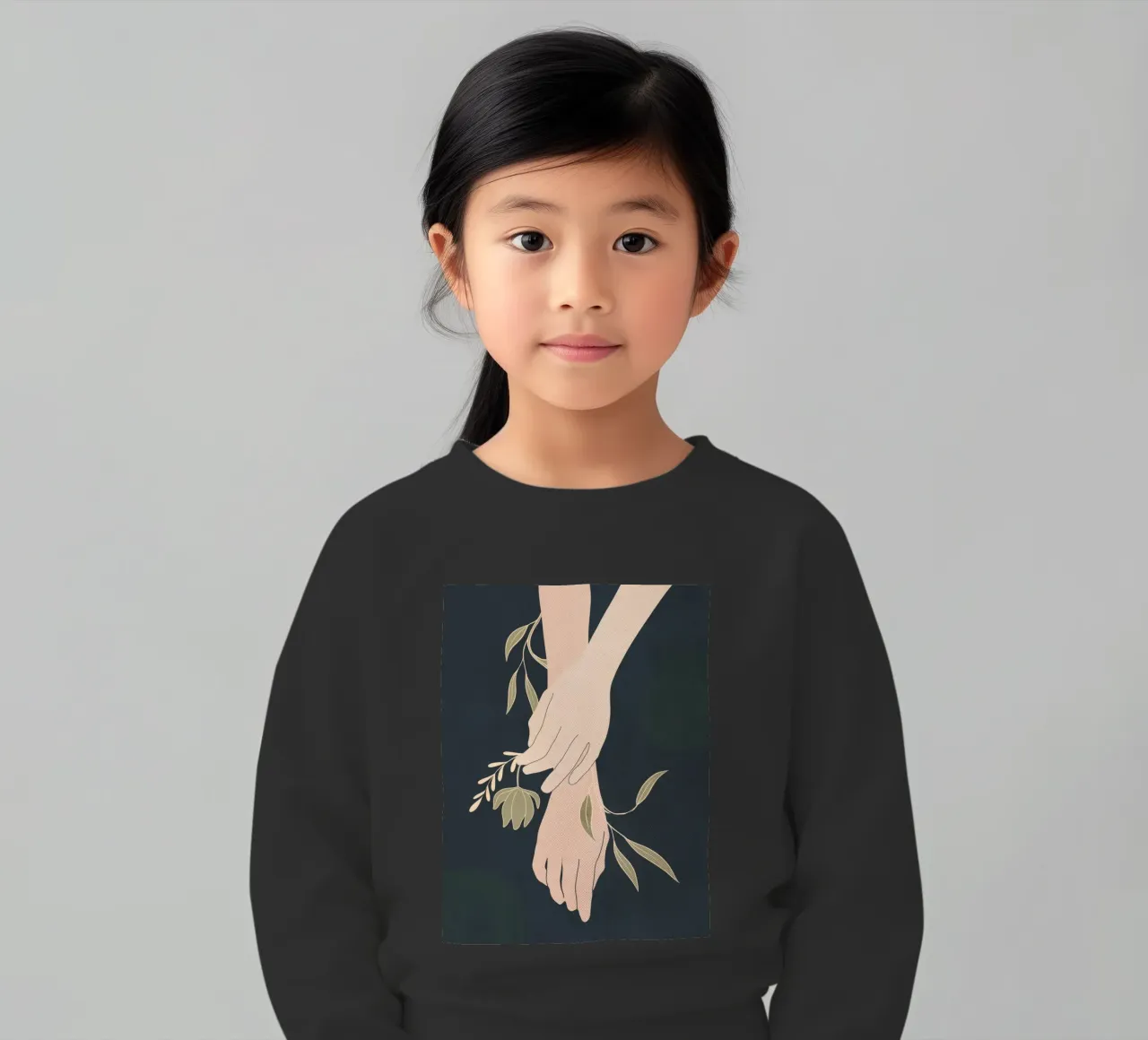 Mano in fiore 2 felpa bambino da LeaDArt